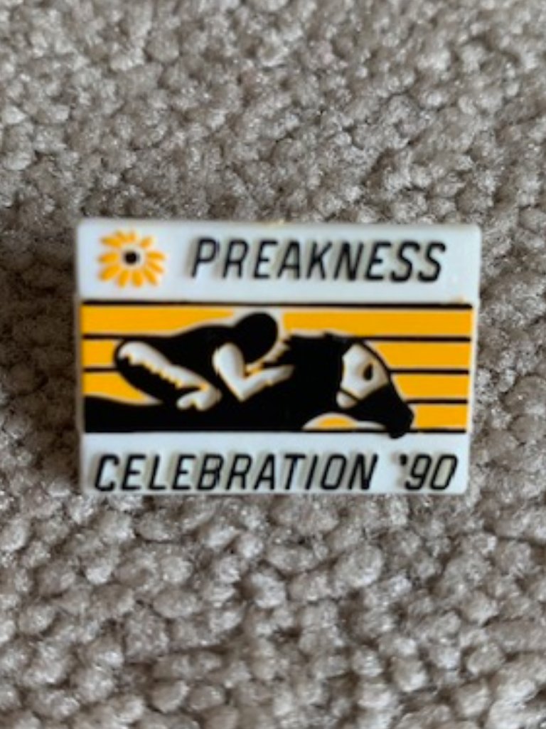 Vintage Preakness Stakes Pin Baltimore 1990